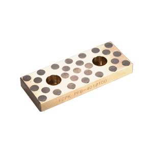 Kluzná destička samomazná s otvory pro dva šrouby